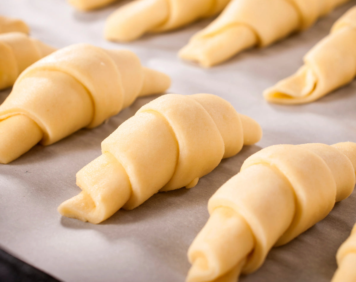 Butter croissant baking at home for leftover turkey croissant recipe