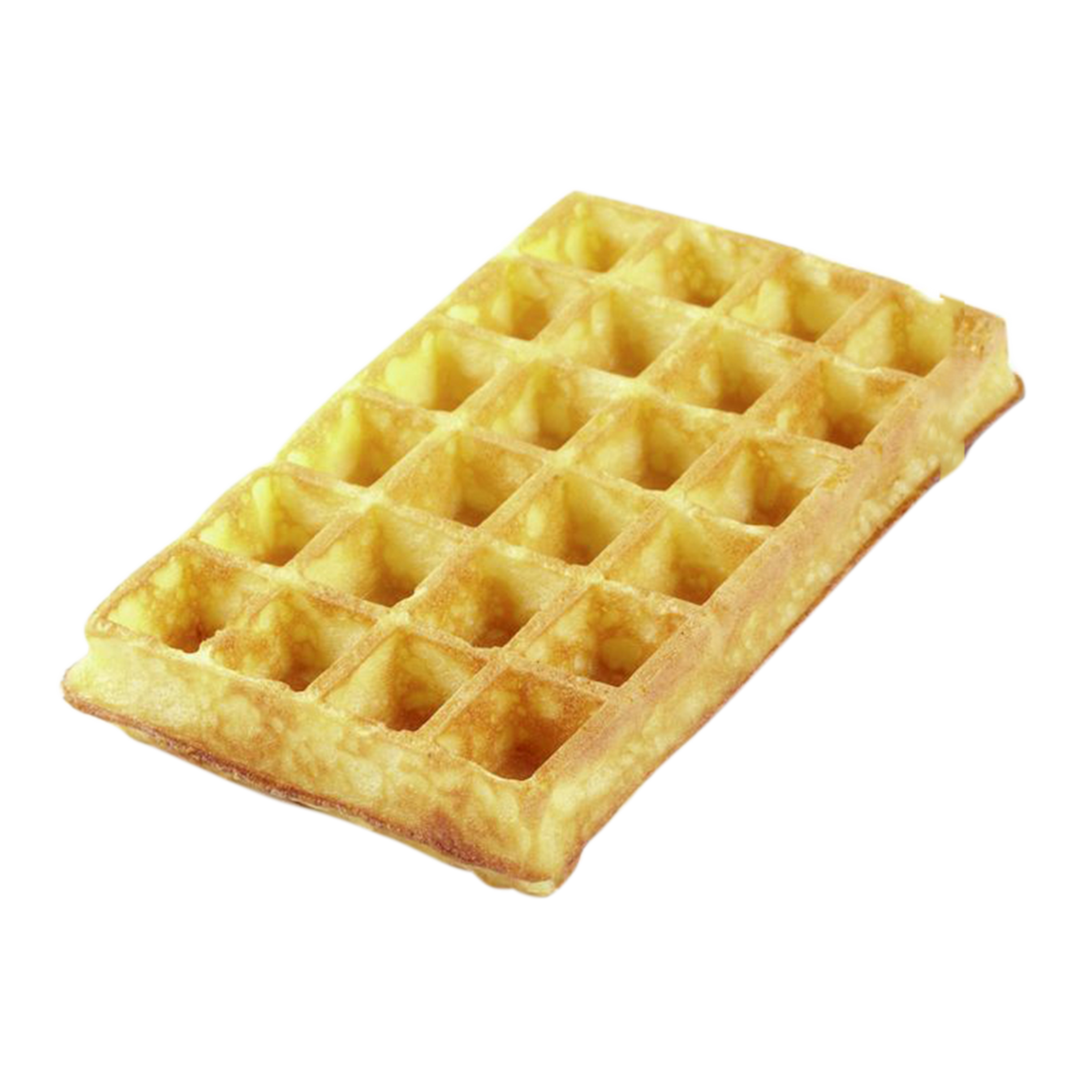 Délifrance Belgian Waffle 80g Brussels-style ready-to-use frozen waffle with classic grid pattern