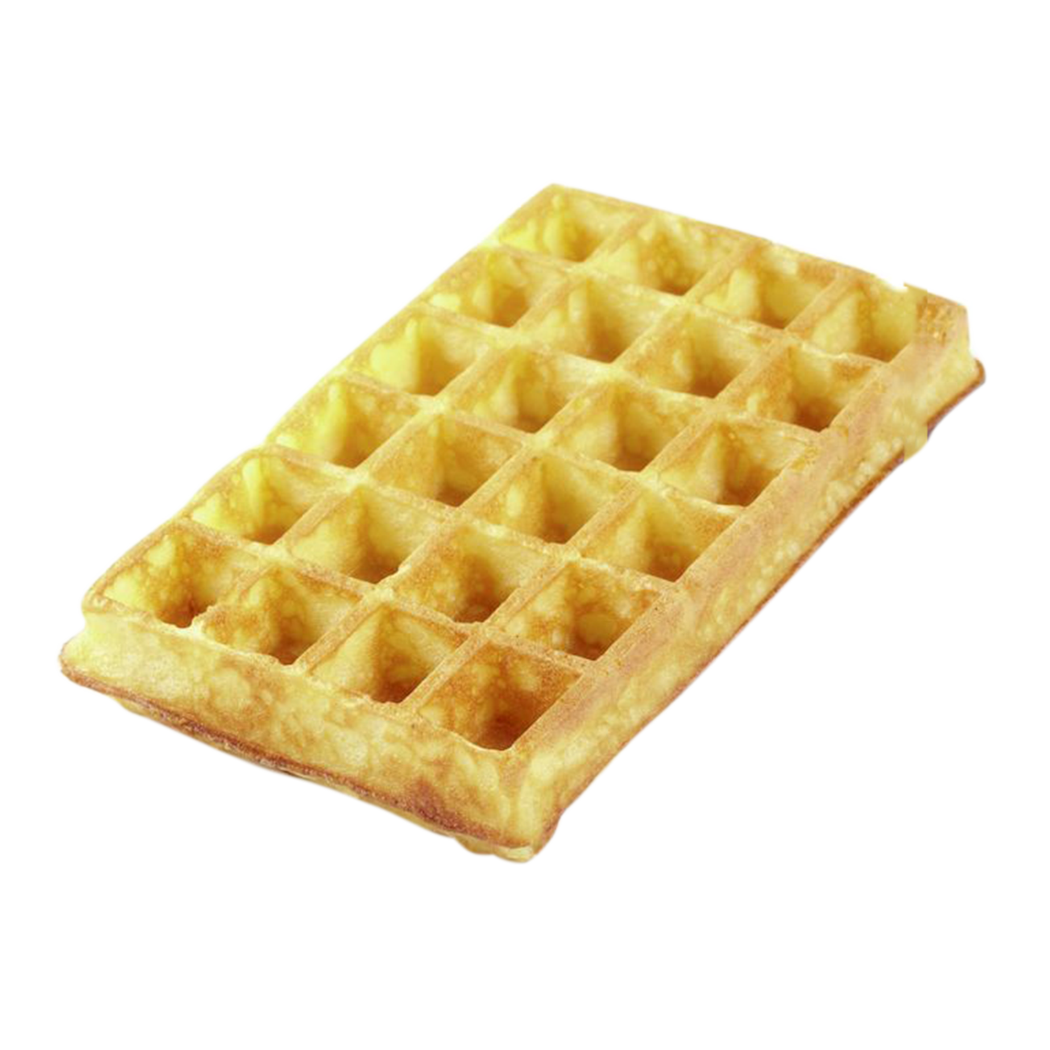 Délifrance Belgian Waffle 80g Brussels-style ready-to-use frozen waffle with classic grid pattern