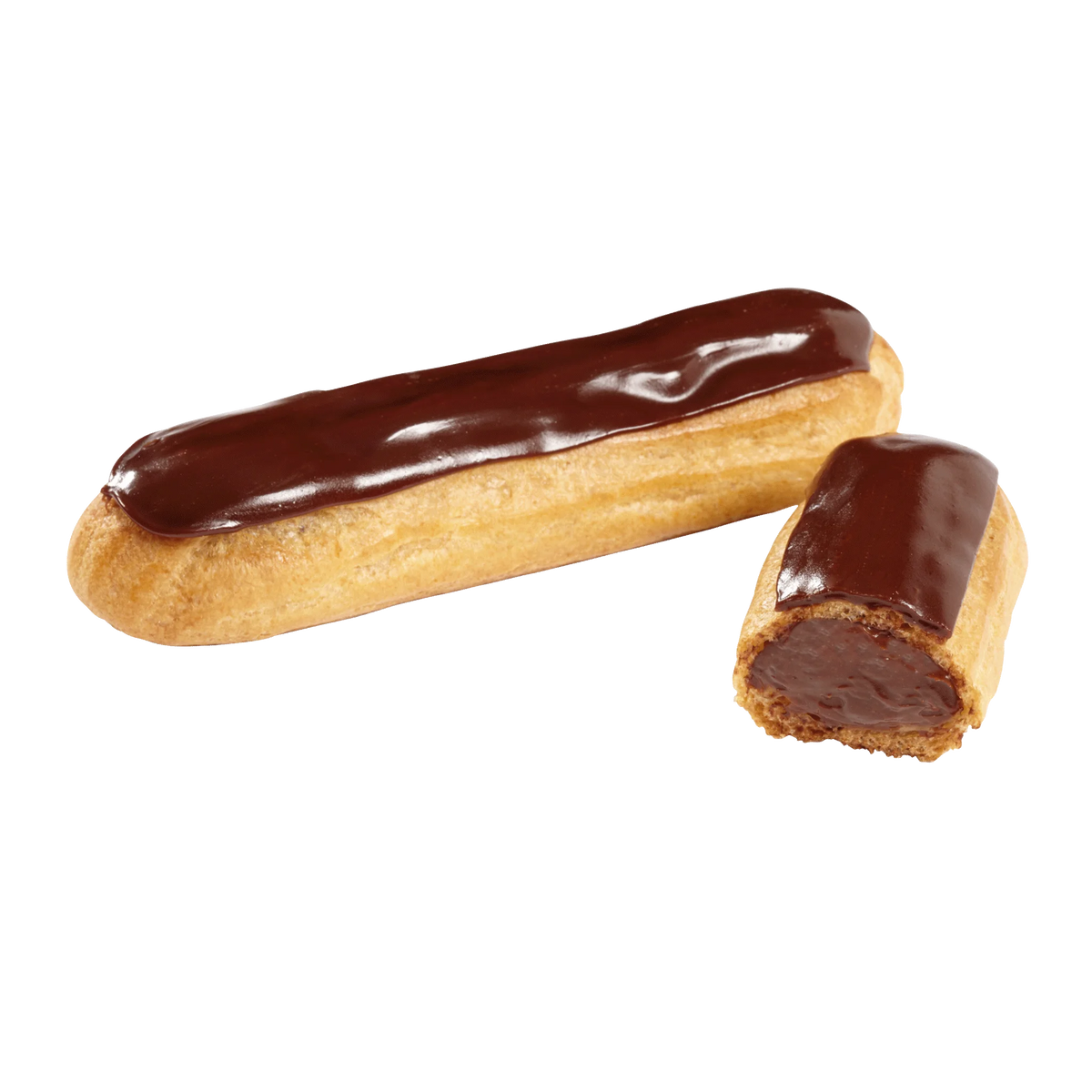 Délifrance coffee and chocolate éclairs with creamy filling and glossy fondant topping