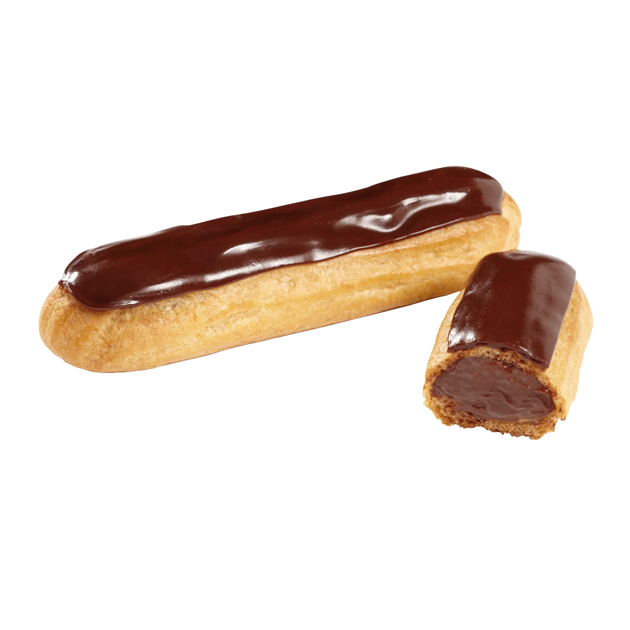 Délifrance coffee and chocolate éclairs with creamy filling and glossy fondant topping