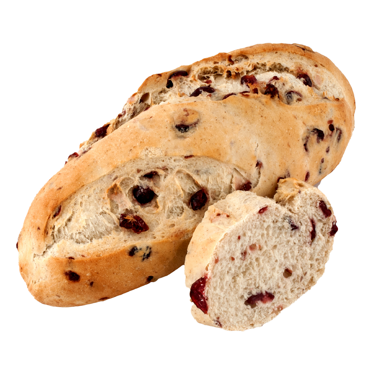 Délifrance Cranberry Bread 290 g – part-baked artisan loaf with golden crust and sweet-tart cranberries, ready to bake in Singapore