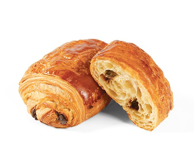 Delifrance delicious pain au chocolat with golden pastry and chocolate bars perfect for baking at home