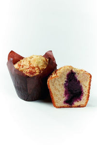 Muffin Blueberries with crumble